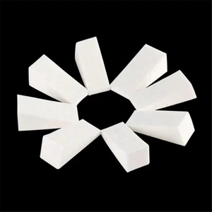 Spugna triangolare in lattice bianca OEM all'ingrosso, lavabile, per trucco, strumento blender, modello Little T, applicatore per cipria - Product Image 2