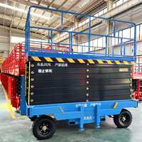 Harga Pabrik Platform Kerja Udara 6m 8m 10m 12m 14m 16m Skylift 300kg Mobile Semi-otomatis Hydraulic Scissor Lift