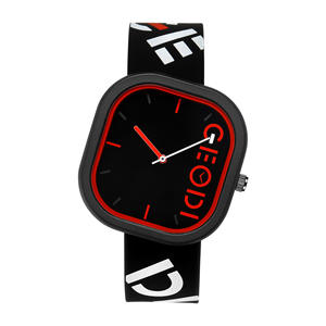 Reloj deportivo con diseño moderno, esfera cuadrada irregular, elegante y a la moda, de cuarzo, resistente al agua, para estudiantes. - Product Image 2