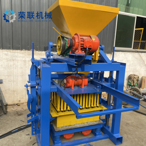 Ronglian QTJ40-1semi-Automatic rung khối máy khối bê tông Máy làm gạch với giấy chứng nhận CE - Product Image 2