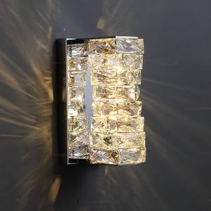 Applique murale moderne en cristal pour <span class=keywords><strong>chevet</strong></span> salle <span class=keywords><strong>de</strong></span> bain couloir allée TV fond <span class=keywords><strong>lampe</strong></span> pour la décoration intérieure hôtel éclairage LED - Product Image 2