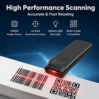 Escáner de Códigos de Barras 2D Inalámbrico JR 1055W, Lector de Códigos QR con Soporte Magnético y Sensor Automático para Control de Inventario
