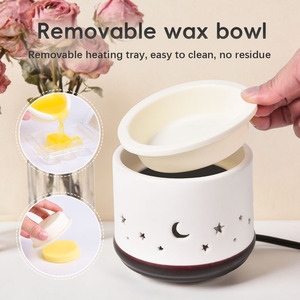 Chauffe-cire électrique en céramique 4-en-1 avec minuterie pour la fonte rapide des blocs de cire, <span class=keywords><strong>brûleur</strong></span> de cire pour bougies, idéal pour la décoration intérieure - Product Image 5