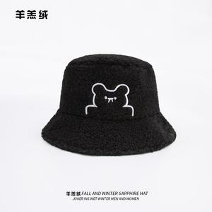 Confortable hiver brodé ours pêcheur chapeau rayé/Camouflage/motif léopard éponge dentelle chaîne imprimé tenue voyage compagnon - Product Image 2