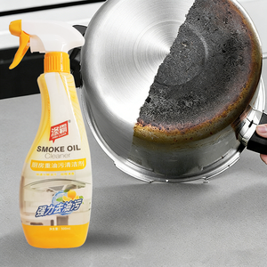 Eco-Friendly Kitchen Heavy Oil Liquid Cleaner Spray Degreaser for Stove Range Hood Cookware Burnt Stain & Black Dirt Remover