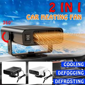 <b>Portable</b> 800W 12/24V Auto Car <b>Heater</b> Defroster Demister <b>Electric</b> <b>Heater</b> Windshield 360 Degree Rotation ABS Heating Cooling Fan - Product Image 1