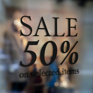 สติกเกอร์ตัวอักษรไวนิลทนรังสียูวีสำหรับป้ายกลางแจ้งโลโก้ธุรกิจประตูกระจก-สินค้าส่งเสริมการขาย - Product Image 1