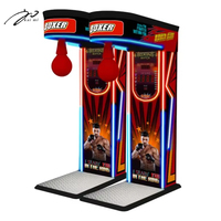 Machine de boxe commerciale à monnayeur - Machine de jeu d'arcade de test de force pour centre de divertissement extérieur