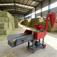 Broyeur de fourrage industriel pour paille de maïs, ensilage, foin sec, 3-8 tonnes/h, pour usage en élevage bovin