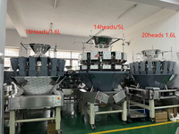 Machine d'emballage automatique multi-têtes 10/14 têtes pour macaronis italiens, pâtes, chips, granulés et snacks