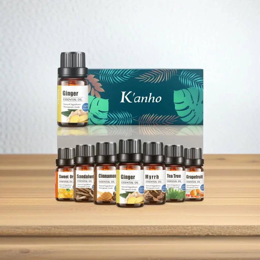 Kanho-Aceite Esencial de Jengibre Natural para Pérdida de Peso, Aceite de Masaje Adelgazante de Jengibre para Pérdida de Peso, 10ml