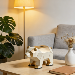 Hucha de Resina con Forma de Oso, Decoración Creativa para el Hogar, Hucha con Forma de Animal - Product Image 6