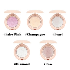 Palette de surligneurs en poudre pressée à haute teneur en pigments végétaliens personnalisés avec logo personnalisé pour toute la journée maquillage pour le visage <span class=keywords><strong>surligneur</strong></span> <span class=keywords><strong>pastel</strong></span> - Product Image 3