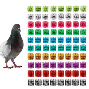 Duivenring 8mm <span class=keywords><strong>Aluminium</strong></span> Vogelbenodigdheden Accessoires Duiven Digitale Voetring Papegaaienpootringen - Product Image 4