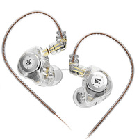 Auriculares KZ EDX Pro Deportivos HiFi con Bajos Potentes, 1 Auricular Dinámico Intrauditivo, Auriculares de Monitoreo, Alta Sensibilidad, para Audiófilos
