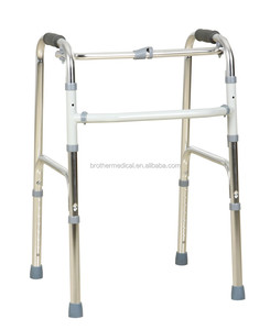 Adult <strong>Walker</strong> Foldable Adjustable 4-Leg Aluminium <strong>Frame</strong> <strong>Walkers</strong> with Two Front Wheels Walking Aid - Product Image 5