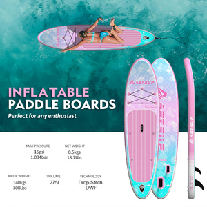 Planche à pagaie gonflable (SUP) - PVC + EVA + Matériel Drop Stitch Garantie 1 an pour la navigation en mer et les eaux offshore - Product Image 2