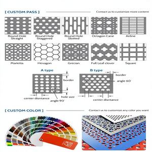 Best Sell High Quality Modern Aluminum Stainless Steel Perforated Metal Sheet for Hotel Doors Balustrades Pool Fencing - Product Image 1