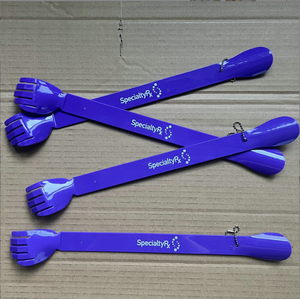 Barato logotipo personalizado multifuncional plástico calçadeira com volta <span class=keywords><strong>scratcher</strong></span> publicidade para presente da promoção - Product Image 3