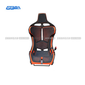 Sièges de course en fibre de carbone sèche orange personnalisables de haute qualité pour McLaren MSO Senna - Product Image 3