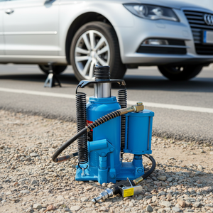 Factory Hot-selling High-quality 50-ton Steel Gas Cylinder <strong>Jack</strong> Vertical Pneumatic-Hydraulic Manual Pump for <strong>Car</strong> Repair - Product Image 1