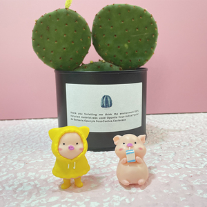 Navidad alcancía estatua regalo dibujos animados resina Animal con sombrero de Papá Noel resina tóxica bebé <span class=keywords><strong>Gif</strong></span> figuritas resina regalo <span class=keywords><strong>Anime</strong></span> figura - Product Image 4