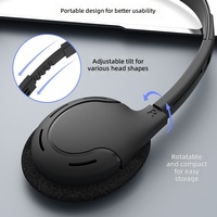 Headphone Kabel Murah untuk Olahraga dan Perjalanan, Peredam Kebisingan Dinamis, Tahan Air IPX4, Dapat Digunakan Kembali, Earphone Pesawat, Headset Anak