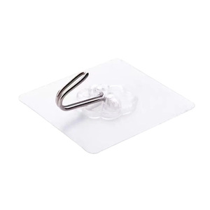 Gancho adhesivo transparente Xu Ling, gancho individual de acrílico, autoadhesivo fuerte para baño, cocina, perchas para abrigos. - Product Image 5