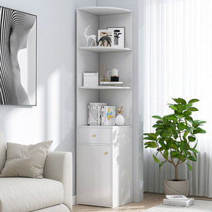 Mueble Esquinero Yijiada de 80 cm de Alto, Estante de Almacenamiento con 3 Cajones, Ahorro de Espacio, Mueble Auxiliar para Sala de Estar o Dormitorio, Diseño Moderno Escandinavo - Product Image 2
