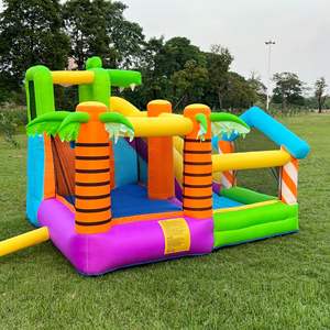 Château <span class=keywords><strong>Gonflable</strong></span>, Trampoline <span class=keywords><strong>d</strong></span>'Extérieur Géant avec Toboggan (Jouets), <span class=keywords><strong>Vente</strong></span> Directe Usine, Château Ludique - Product Image 2