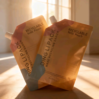 Haute qualité 100ml 250ml 500ml recyclable liquide eau Doypack sac bec pochette pour emballage de soins de la peau
