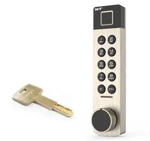 High quality black intelligent fingerprint password digital door lock biometric electronic Smart lock