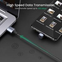 UGREEN Câble USB C créatif en forme de U 6A MAX Type C Câble en nylon tressé à chargement rapide