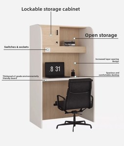 Bureau d'étude moderne en bois pour <span class=keywords><strong>bibliothèque</strong></span>, idéal pour l'auto-apprentissage, le travail de bureau et la lecture - Product Image 6