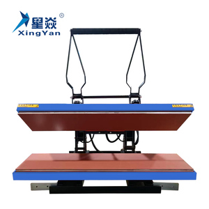 Placas de calentamiento dobles industriales de fábrica Xingyan 25*100 Cordón de transferencia de gran formato máquina de prensa de calor plancha <span class=keywords><strong>subli</strong></span> macion - Product Image 3