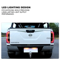 Feux arrière LED complets pour Nissan Navara NP300 avec clignotants séquentiels, feux de stationnement, design luxueux, 4x4 tout-terrain, plastique noir
