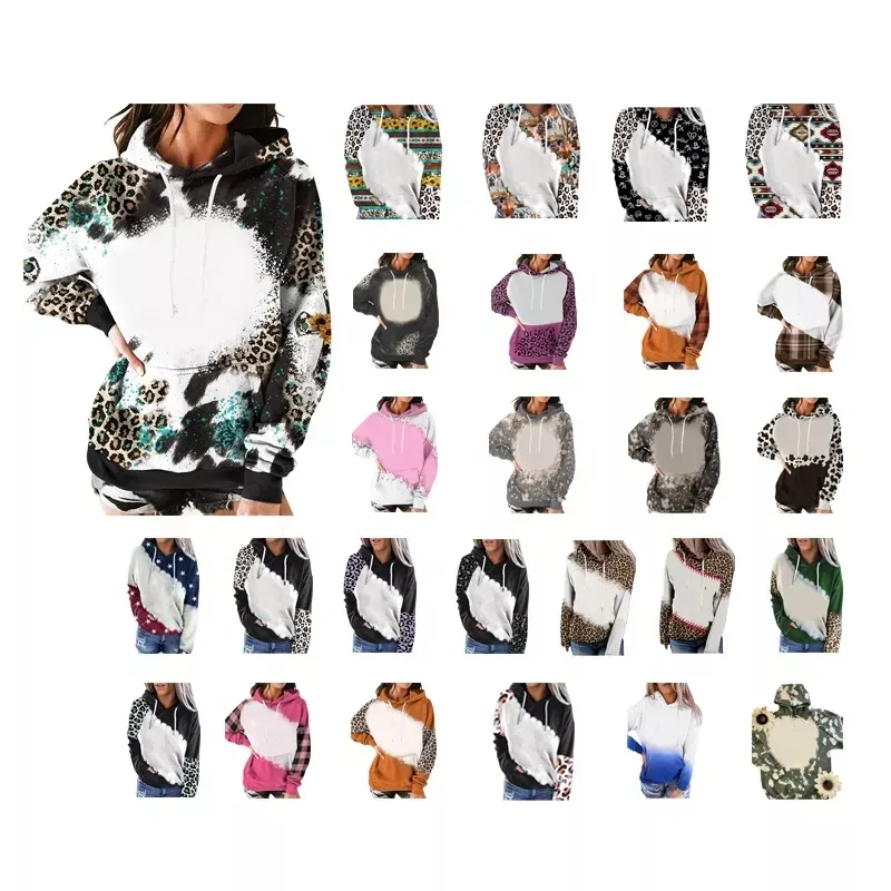 51 צבעים באיכות גבוהה נשים של נמר מערבי אישית העידון ריק בסוודרים נים אקונומיקה סובלימציה סווטשירט