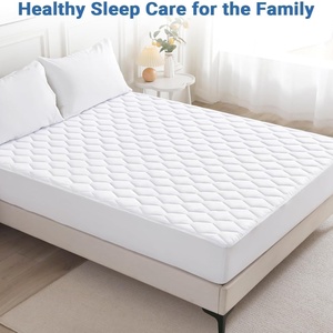 하이 퀄리티 프리미엄 저렴한 방수 매트리스 보호대 내구성 아늑한 건강한 누비 이불 매트리스 커버 호텔 홈 장착 스타일 - Product Image 4