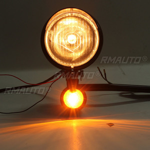 ไฟเลี้ยว ไฟสปอร์ตไลท์ ไฟบาร์ ไฟส่องสว่างสำหรับ Yamaha V-Star XVS 650 950 1100 Custom Silverado Honda VTX 1300 Kawasaki Suzuki - Product Image 2