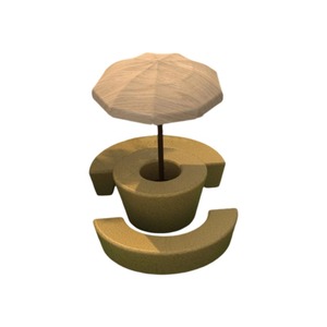 Mobilier d'extérieur Table <span class=keywords><strong>à</strong></span> manger Ensemble de chaises pour jardins Pare-soleil Chaume Plage Parapluie Cour <span class=keywords><strong>Ferme</strong></span> Séjour - Product Image 3