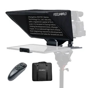 Feelworld Tp16 16-Inch Opvouwbare Teleprompter Ondersteunt Tot 16 "Tablet Horizontale Verticale Bluetooth-Afstandsbediening