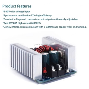 โมดูลแปลงไฟ DC-DC แบบสเต็ปดาวน์ 300W 20A พร้อมไดรเวอร์ LED กระแสคงที่ บอร์ดพัฒนาแหล่งจ่ายไฟ - Product Image 5