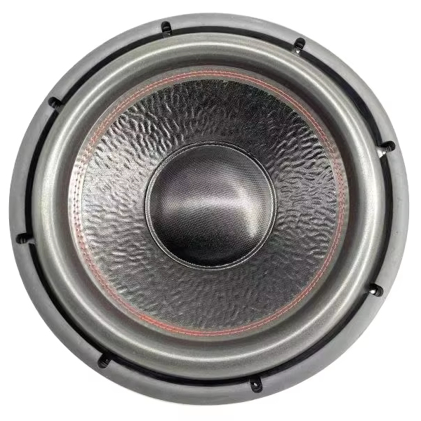 15-Inch SPL Competition Subwoofer with Aluminum Housing Big Power Car Audio Coaxial Iron Speaker Stylish Disc Design