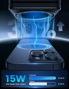 Lamicall T10 Soporte de <span class=keywords><strong>Carga</strong></span> Magnético Universal 3 en 1, <span class=keywords><strong>Base</strong></span> de <span class=keywords><strong>Carga</strong></span> Inalámbrica para Teléfono Inteligente, Reloj, Auriculares, Hogar T7 - Product Image 3