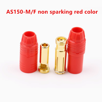 1 Paire de Connecteurs Anti-Étincelles AS150, Fiches Banane Plaquées Or 7mm pour Batterie LiPo RC, ESC, Drone, Voiture, Bateau, Ensemble Haute Puissance