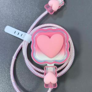 Populaire Bow Heart Ins Style 18W/20W EU US TPU <span class=keywords><strong>Chargeur</strong></span> Cas Câble Cordon Enrouleur Protecteur - Product Image 5