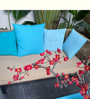 Nordique Intérieur Extérieur 2 Niveaux Carré En Métal Table Basse Latérale Pour La Vente En Gros