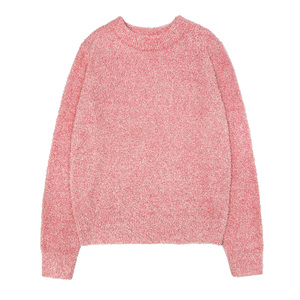 Phụ Nữ Sang Trọng Mohair Áo Len Biểu Tượng Tùy Chỉnh Siêu Mềm Mờ Ấm Mùa Đông Áo Thun Giản Dị Crew Cổ Dệt Kim Áo Len Cho Phụ Nữ Mùa Thu - Product Image 4