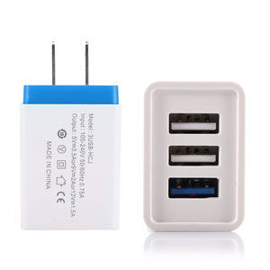 Chargeur mural USB universel 3 ports, adaptateur pour téléphone portable 15W 12W - Product Image 1