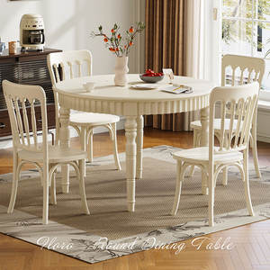 Juego de Mesa de Comedor de Madera Maciza Estilo Nórdico Wabi Sabi para Uso Comercial, Ecológico y Fácil de Limpiar - Product Image 5